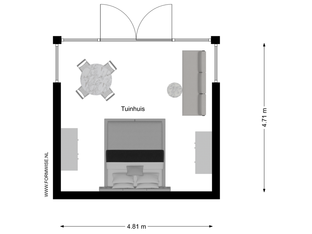 Bekijk plattegrond van TUINHUIS van Machineweg 296