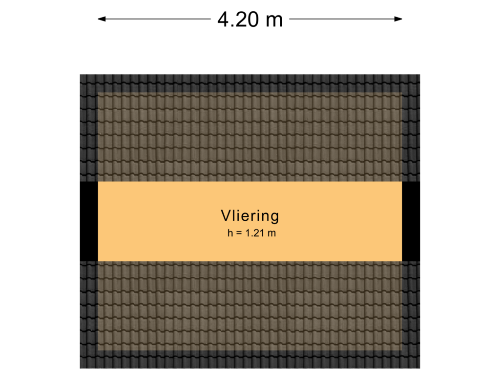 View floorplan of Vliering of Bassingracht 118