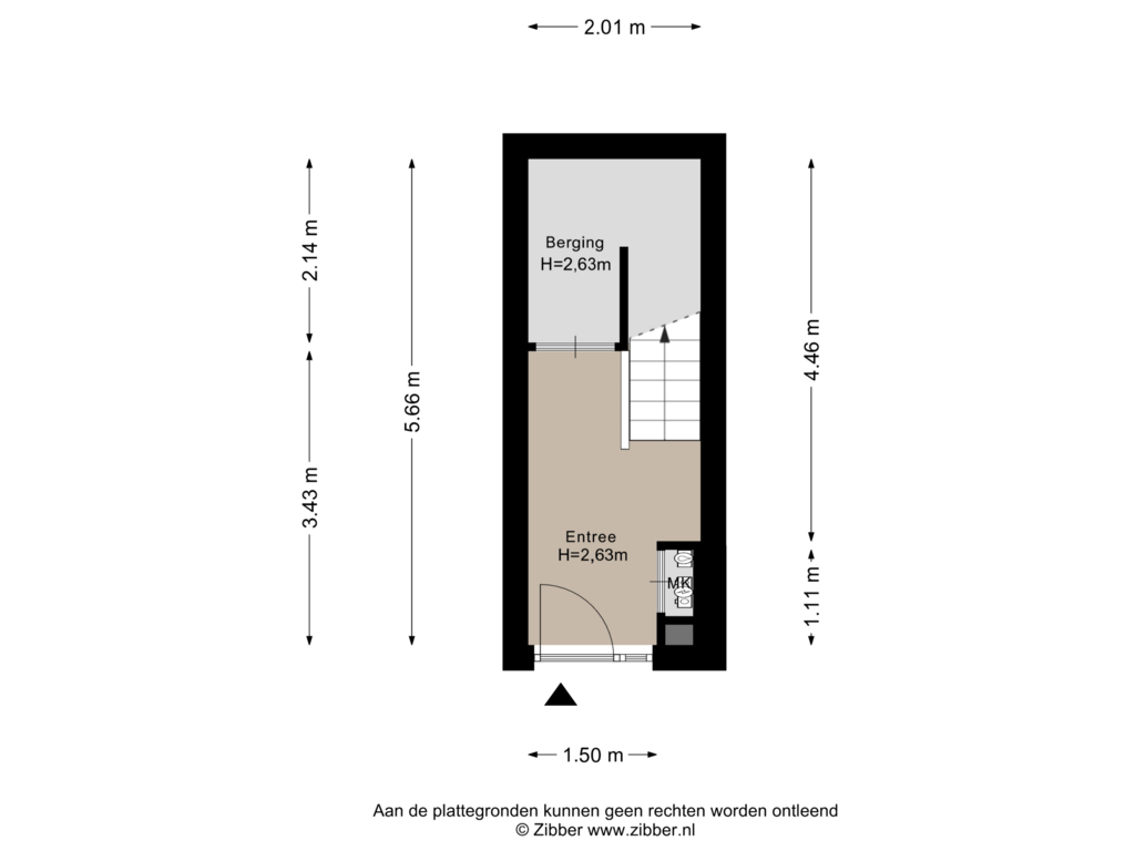 Bekijk plattegrond van Begane grond van Weegbree 95