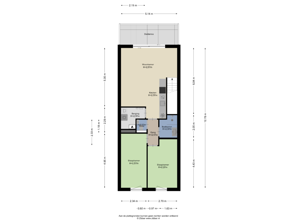 Bekijk plattegrond van Tweede verdieping van Weegbree 95