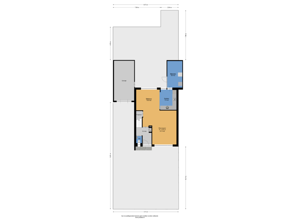 Bekijk plattegrond van Begane Grond Met Tuin van Wylgekamp 5