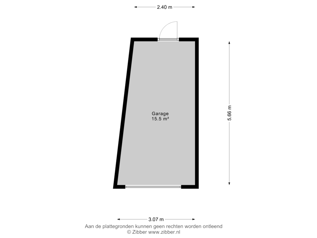 Bekijk plattegrond van Garage van Breehoven 15