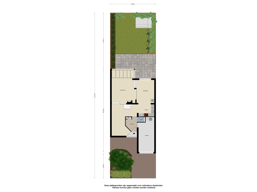 View floorplan of Begane Grond_Tuin of De Hilver 18