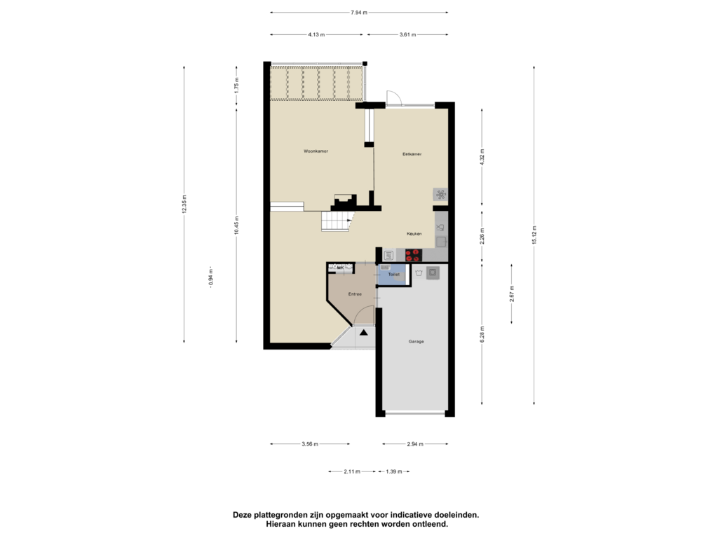 View floorplan of Begane Grond of De Hilver 18