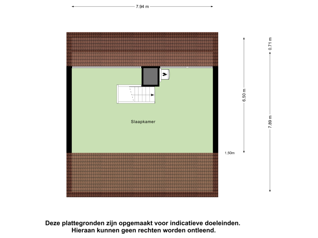 View floorplan of Tweede Verdieping of De Hilver 18