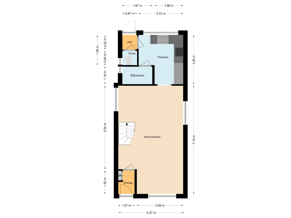 Bekijk plattegrond van Begane Grond van Vinkenlaan 36