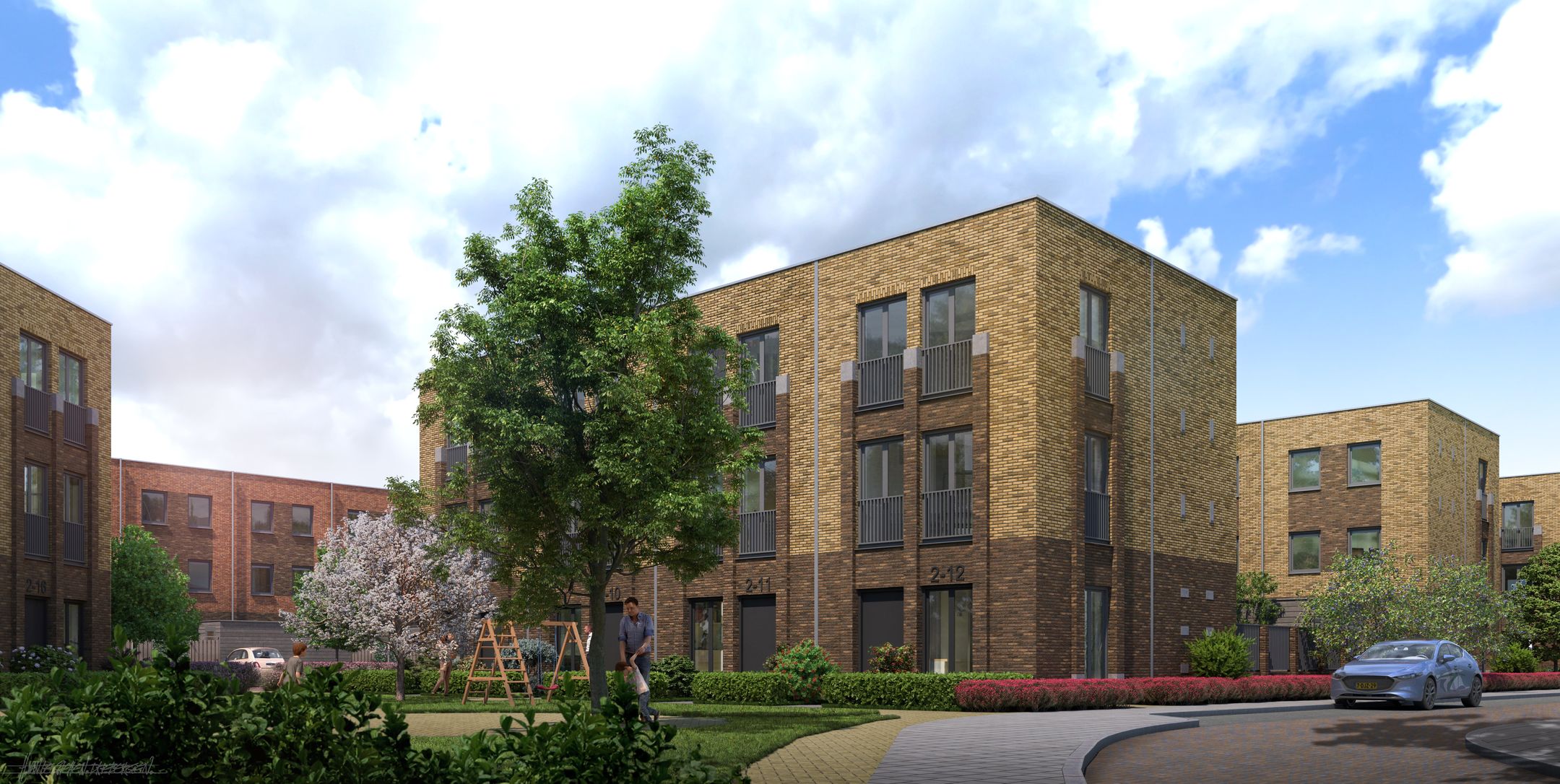 Foto 3 van Tussenwoningen Blok A B C D (Bouwnr. 6)