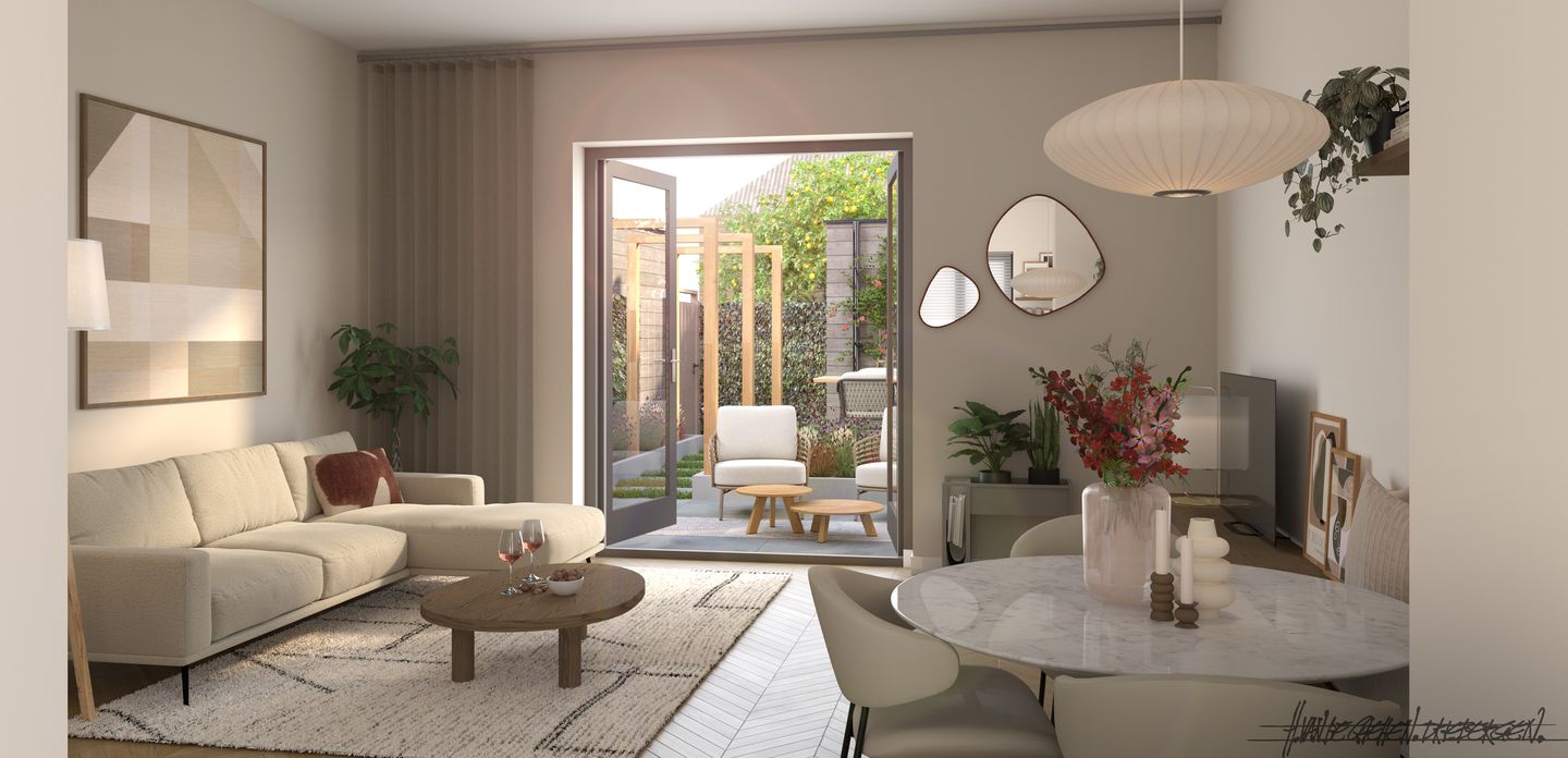 Foto 5 van Tussenwoningen Blok A B C D (Bouwnr. 6)