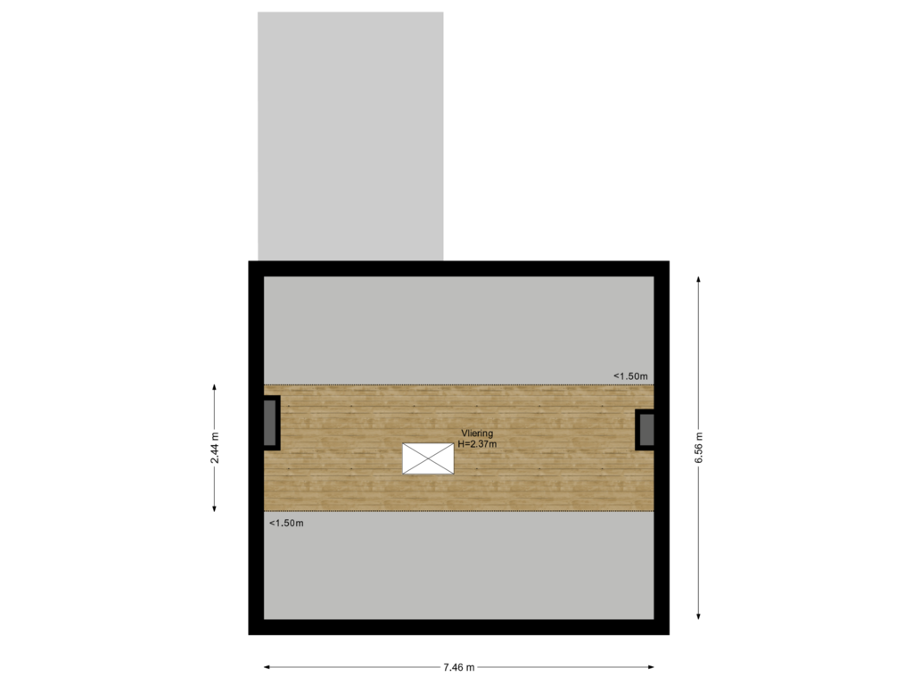 View floorplan of Tweede Verdieping of Julianastraat 50