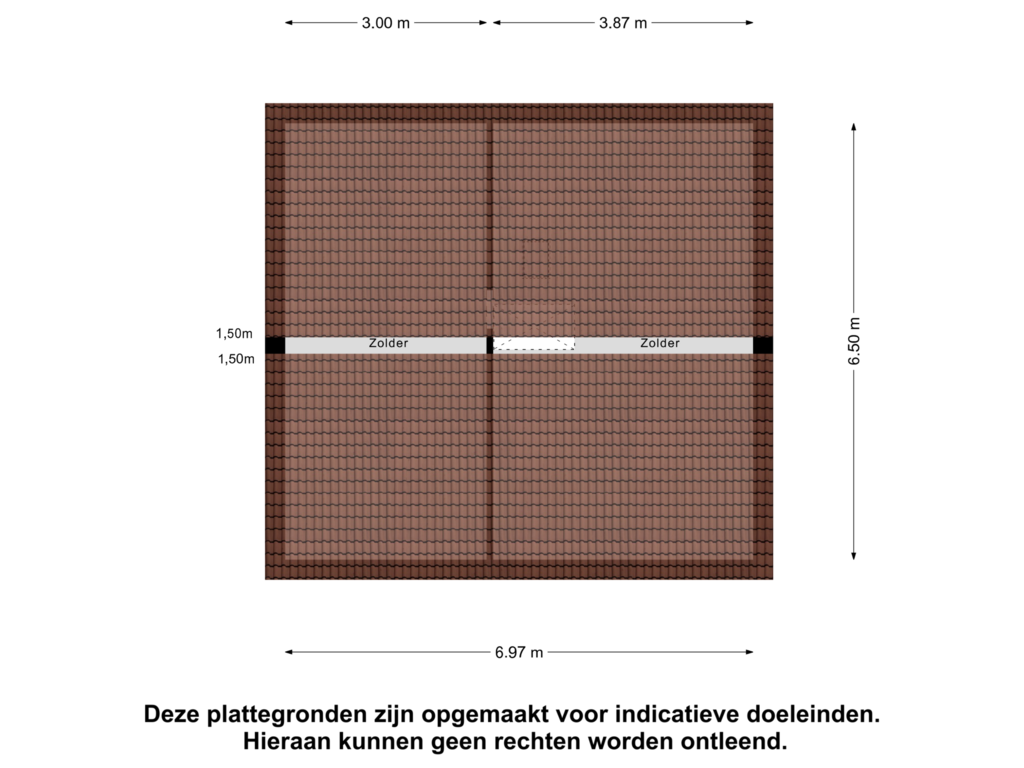 Bekijk plattegrond van Zolder van Statenstraat 6