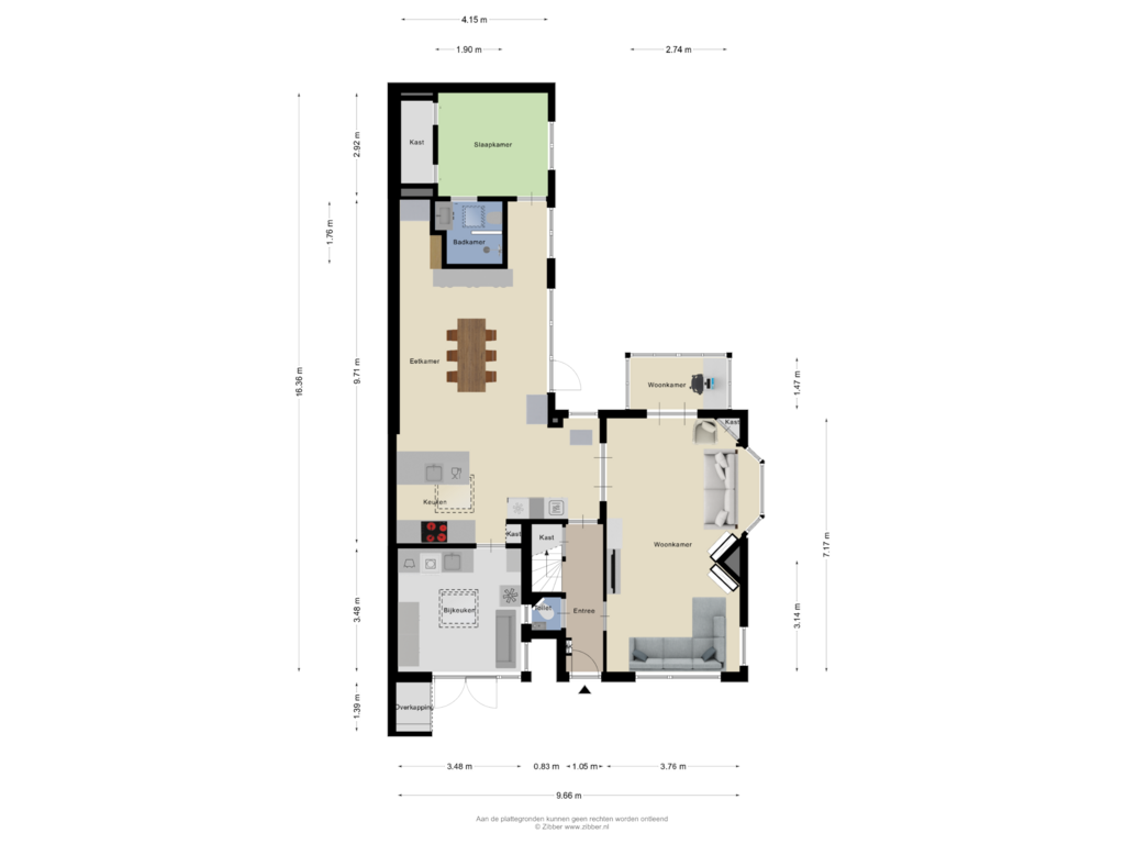 View floorplan of Begane grond of Oude Rijnzichtweg 53