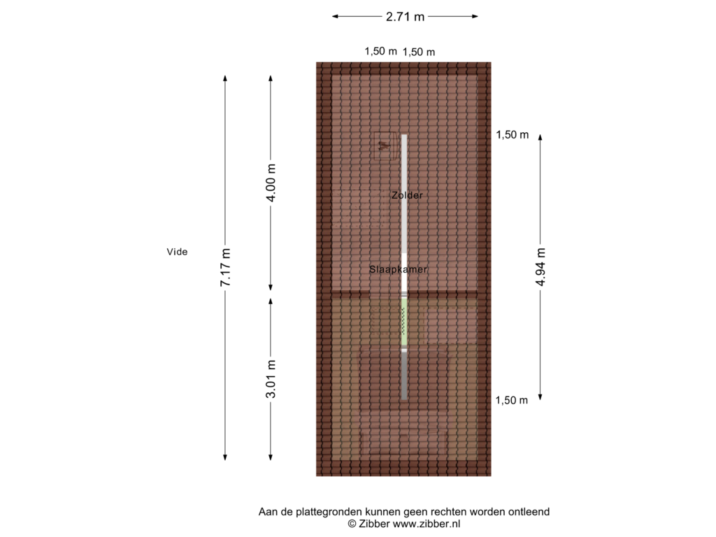 View floorplan of Zolder of Oude Rijnzichtweg 53