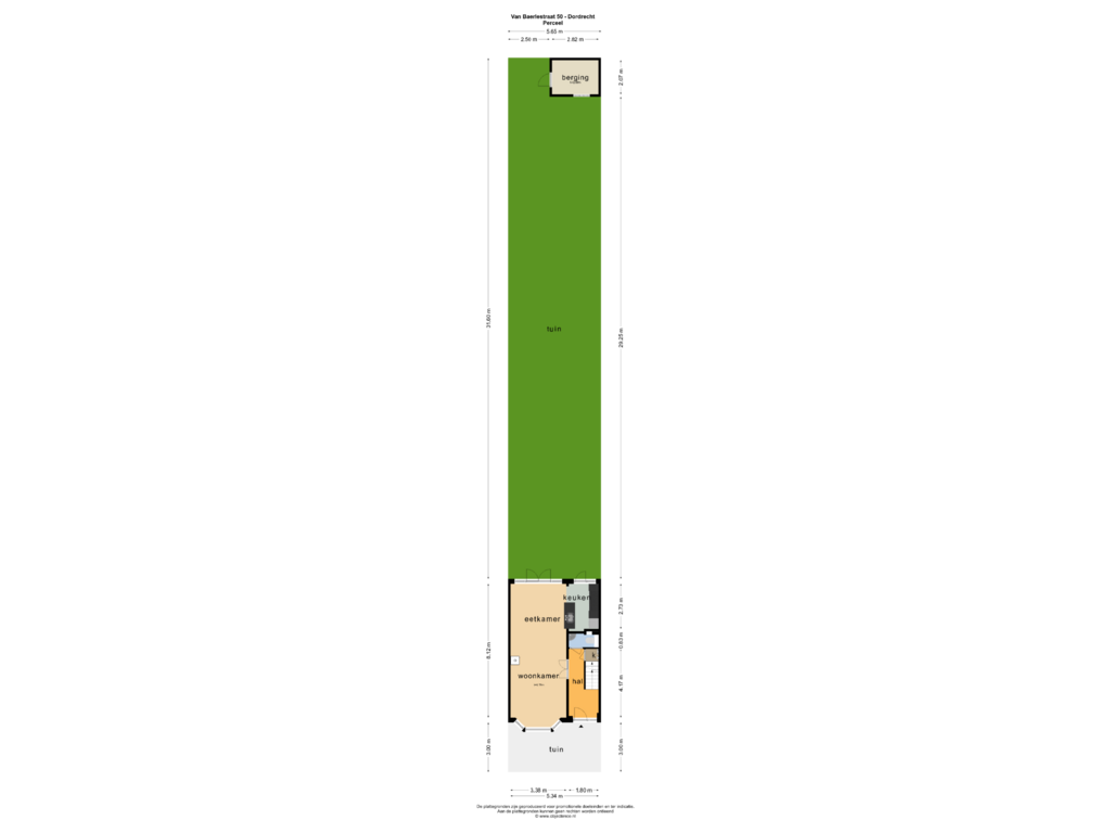 Bekijk plattegrond van Perceel van Van Baerlestraat 50