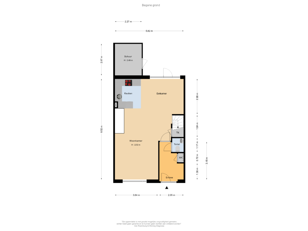 Bekijk plattegrond van Begane grond van Conincksmeer 46