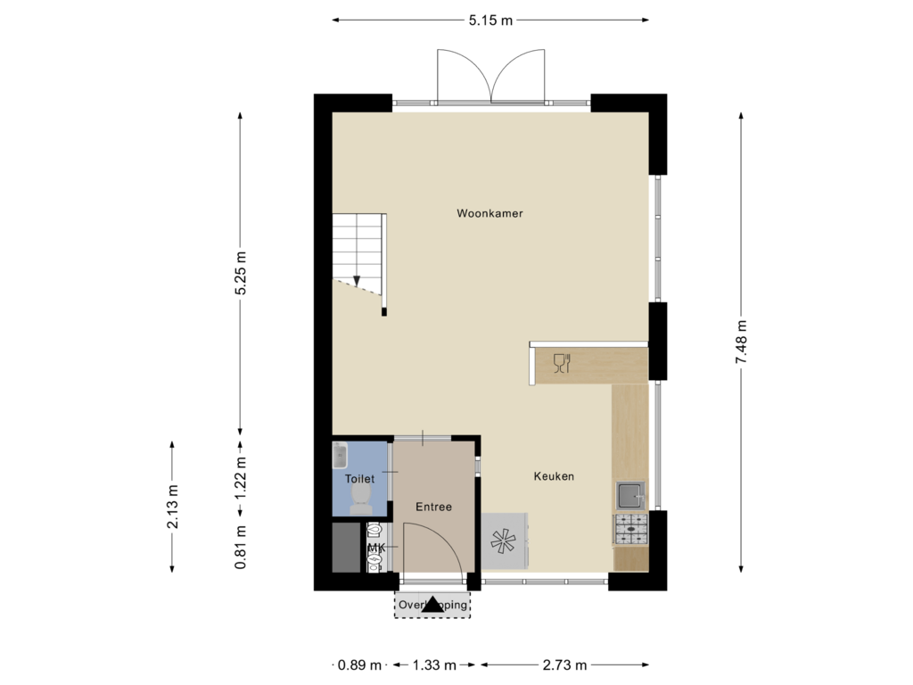 View floorplan of Begane Grond of Meiendaal 85