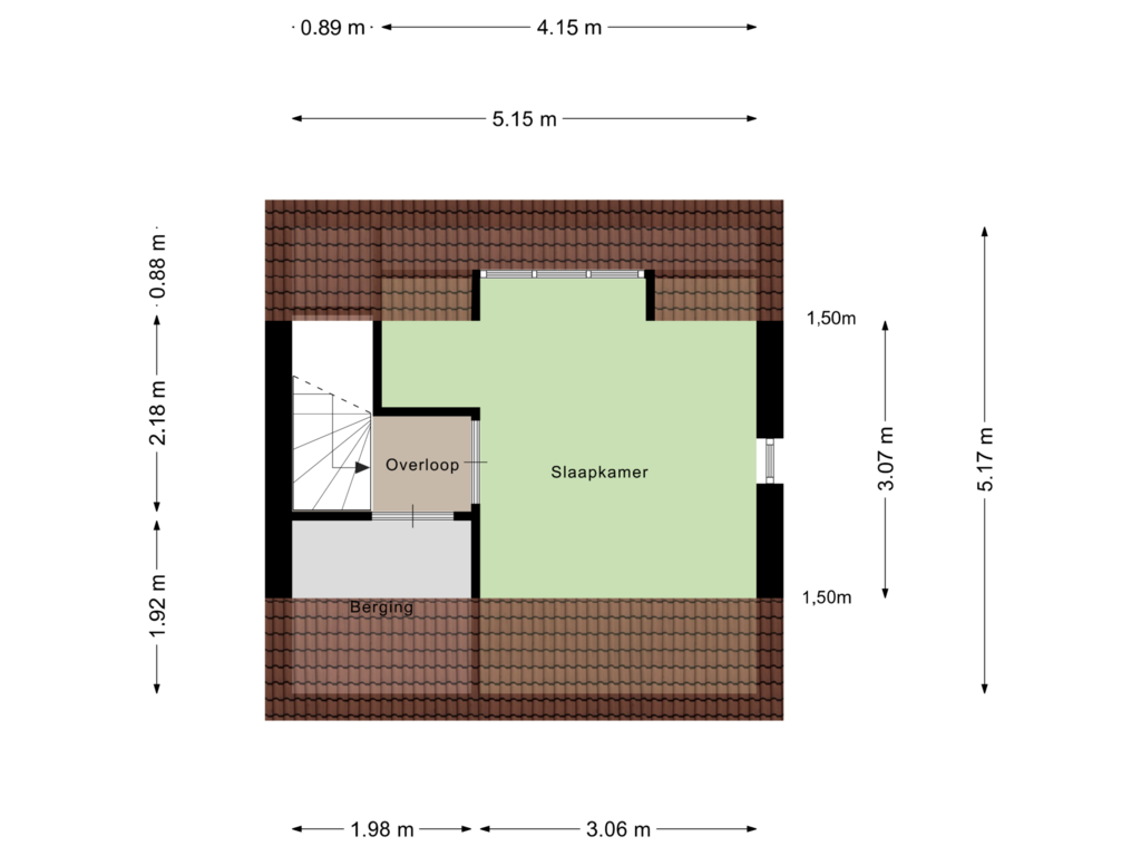 View floorplan of Tweede Verdieping of Meiendaal 85