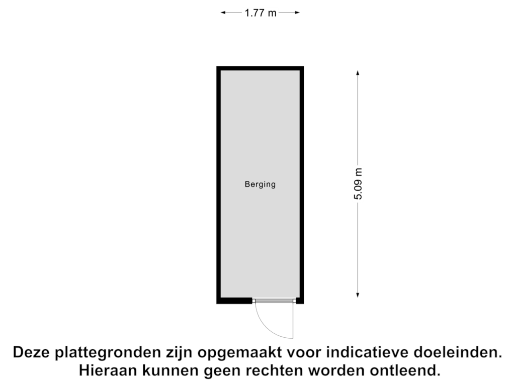 View floorplan of Berging of Meiendaal 85