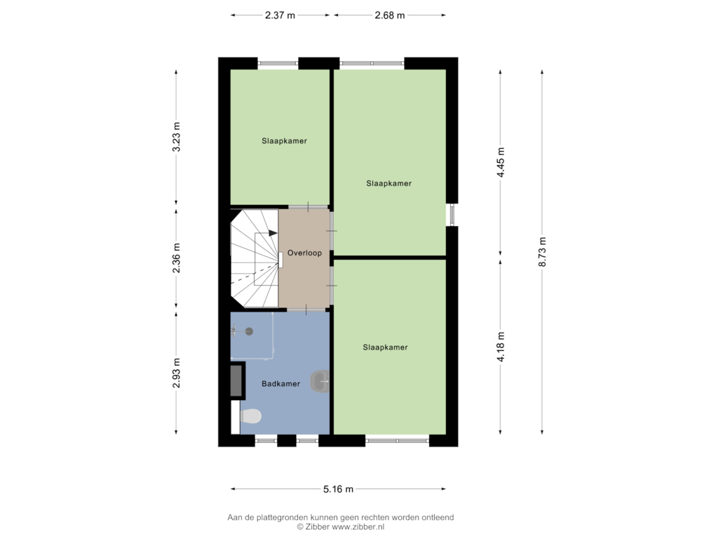 View floorplan of Eerste Verdieping of Liefkenshoek 27