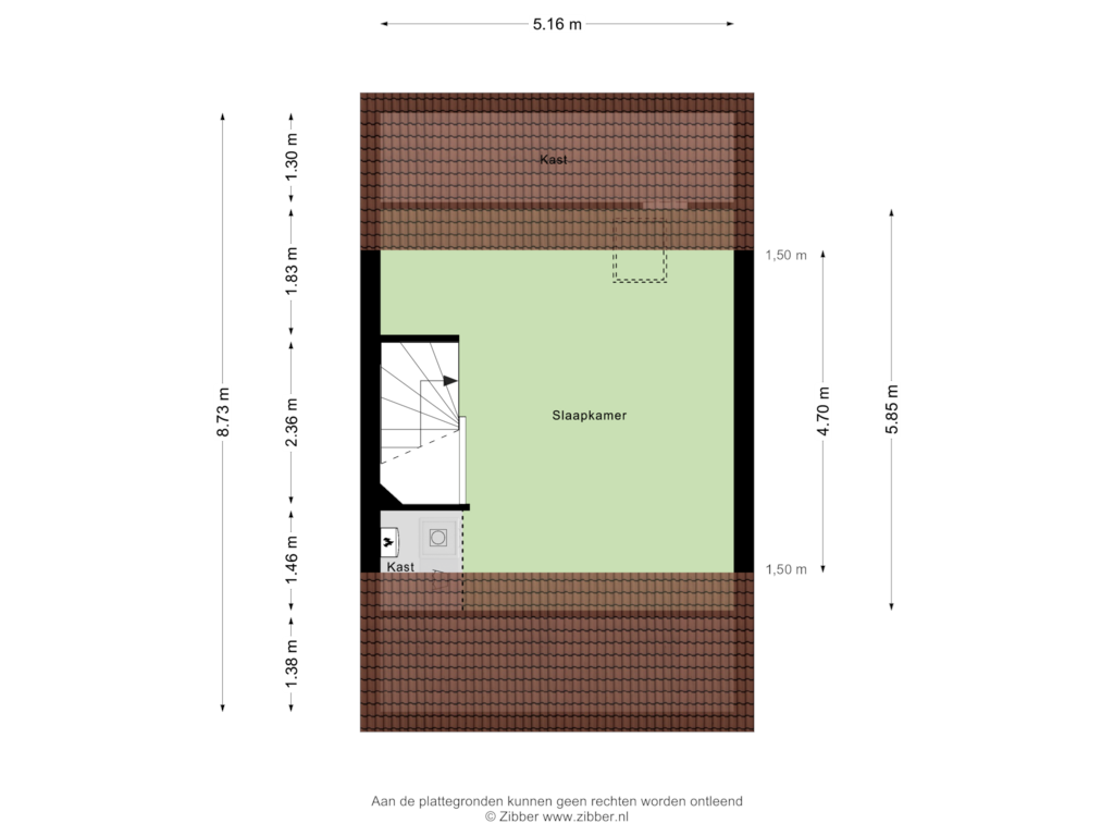 View floorplan of Tweede Verdieping of Liefkenshoek 27