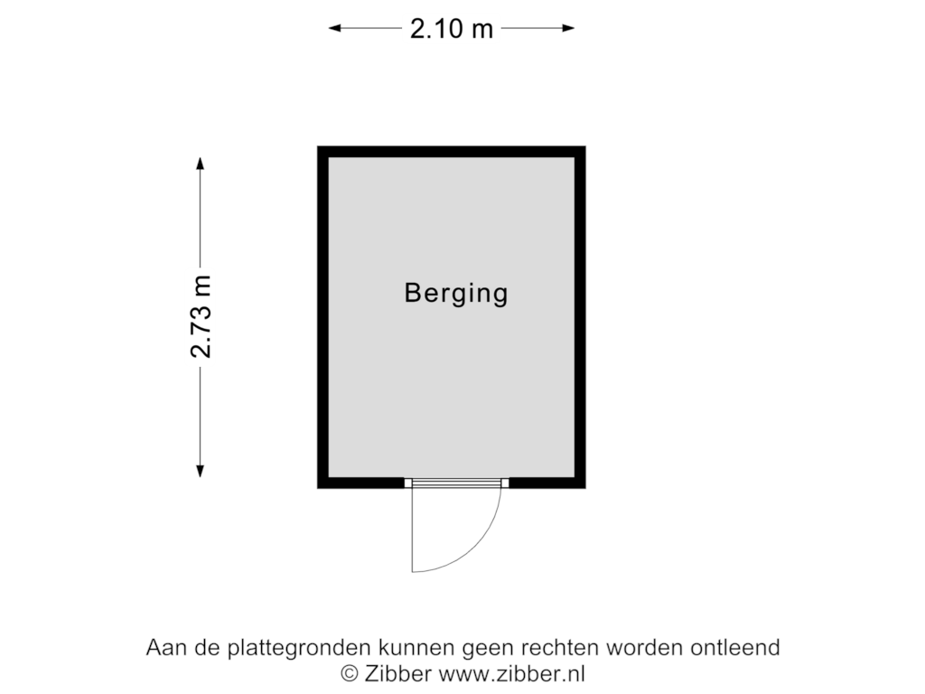 View floorplan of Berging of Liefkenshoek 27