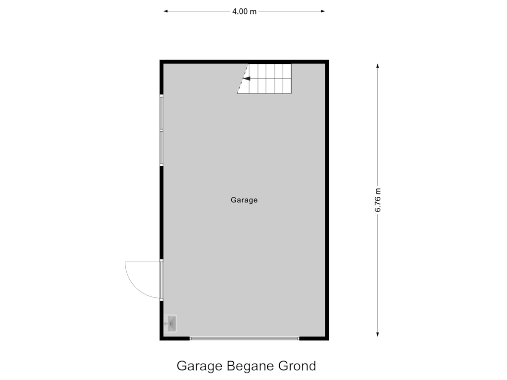 Bekijk plattegrond van Garage Begane Grond van Howlin' Wolfstraat 40