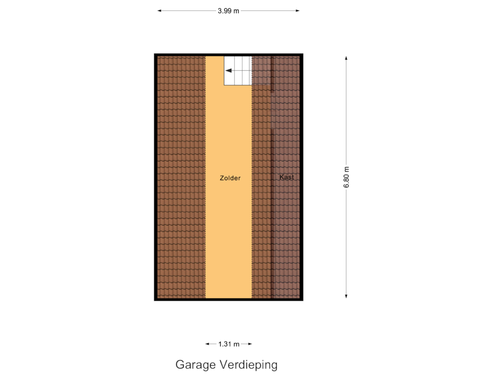 Bekijk plattegrond van Garage Verdieping van Howlin' Wolfstraat 40