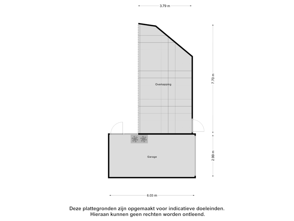 Bekijk plattegrond van Garage van Galjoenweg 21