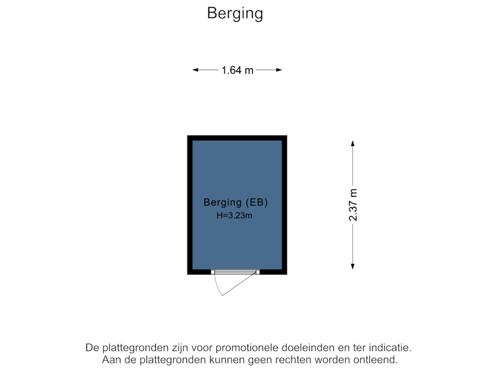 Bekijk plattegrond van Berging van Eerste Atjehstraat 91-2