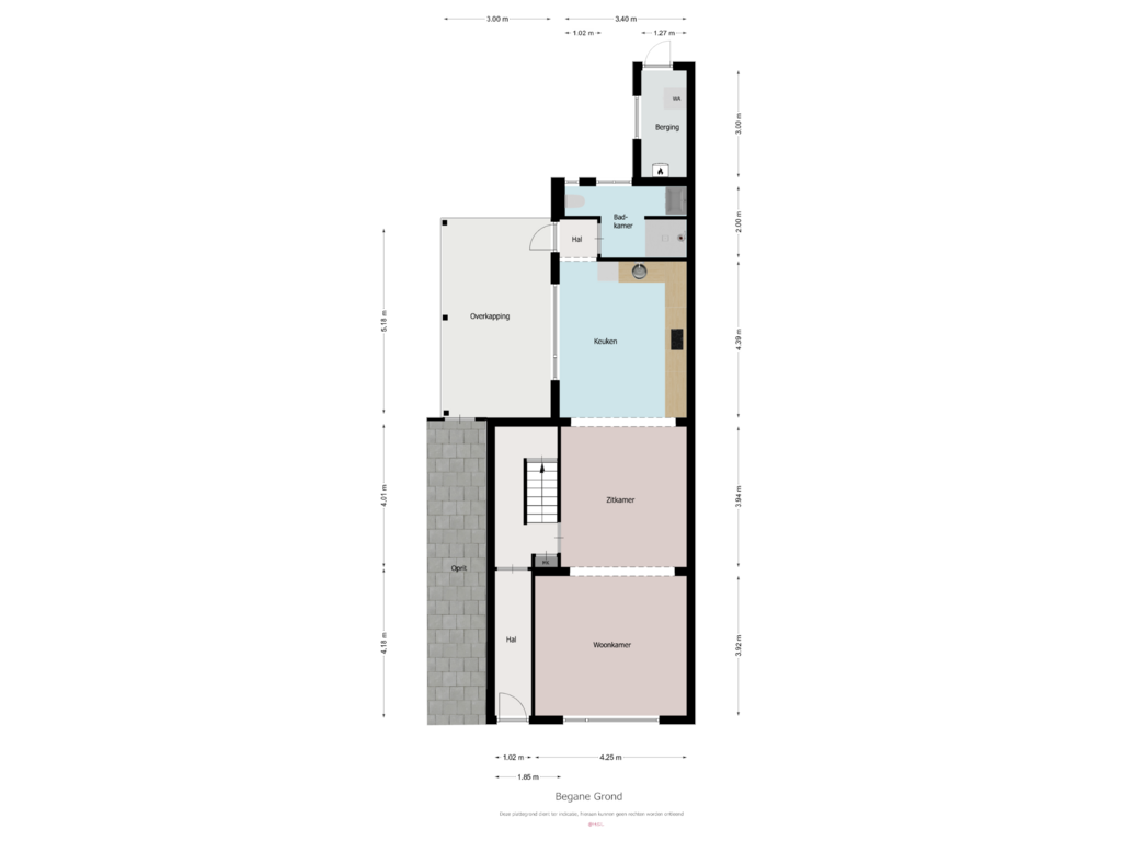 View floorplan of Begane Grond of Kaalheidersteenweg 12