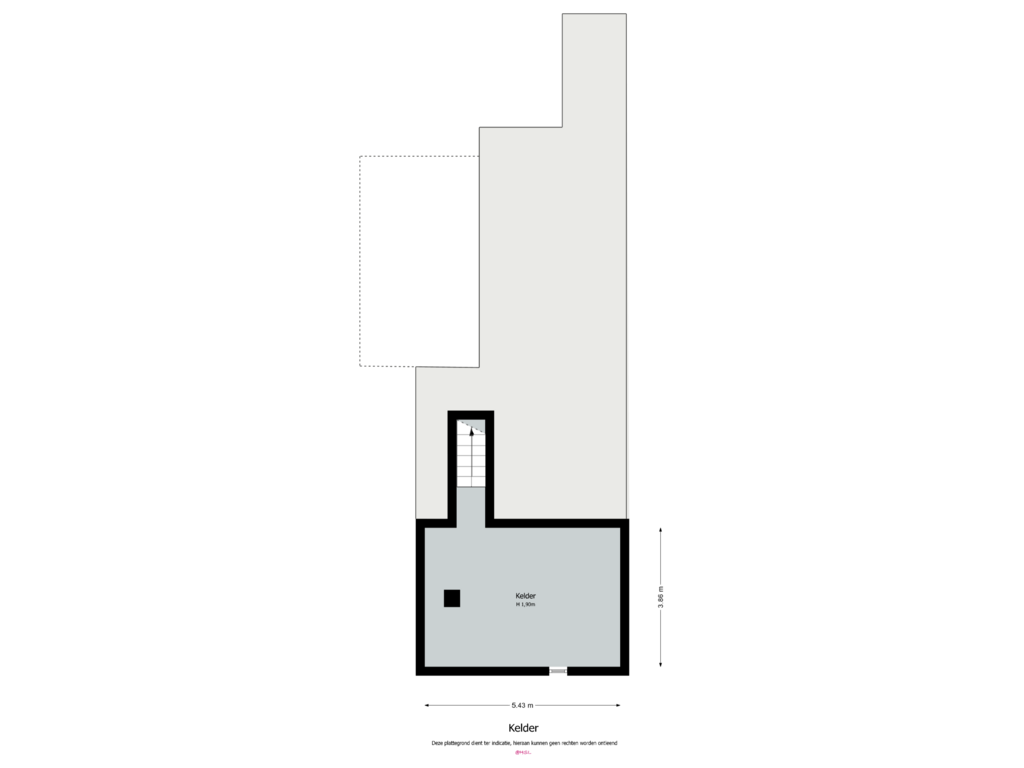 View floorplan of Kelder of Kaalheidersteenweg 12