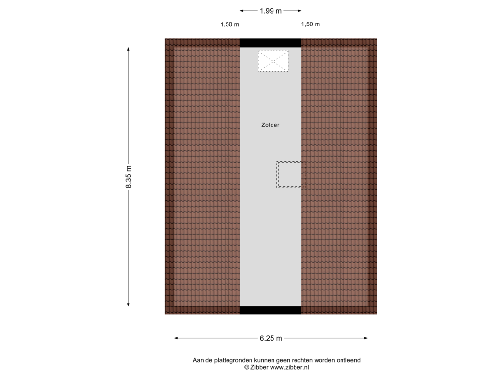 View floorplan of Zolder of Spindop 5