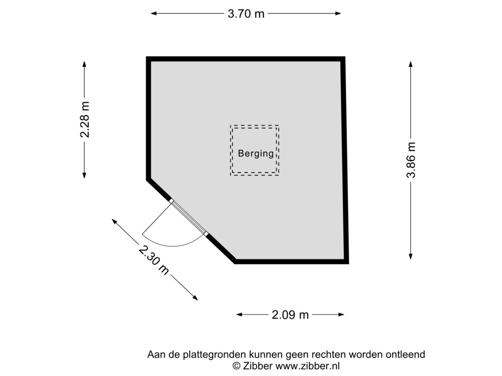 View floorplan of Berging of Spindop 5