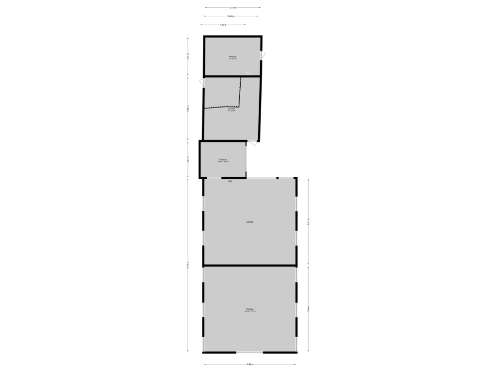 Bekijk plattegrond van Garage 2 van Gaagweg 36-B