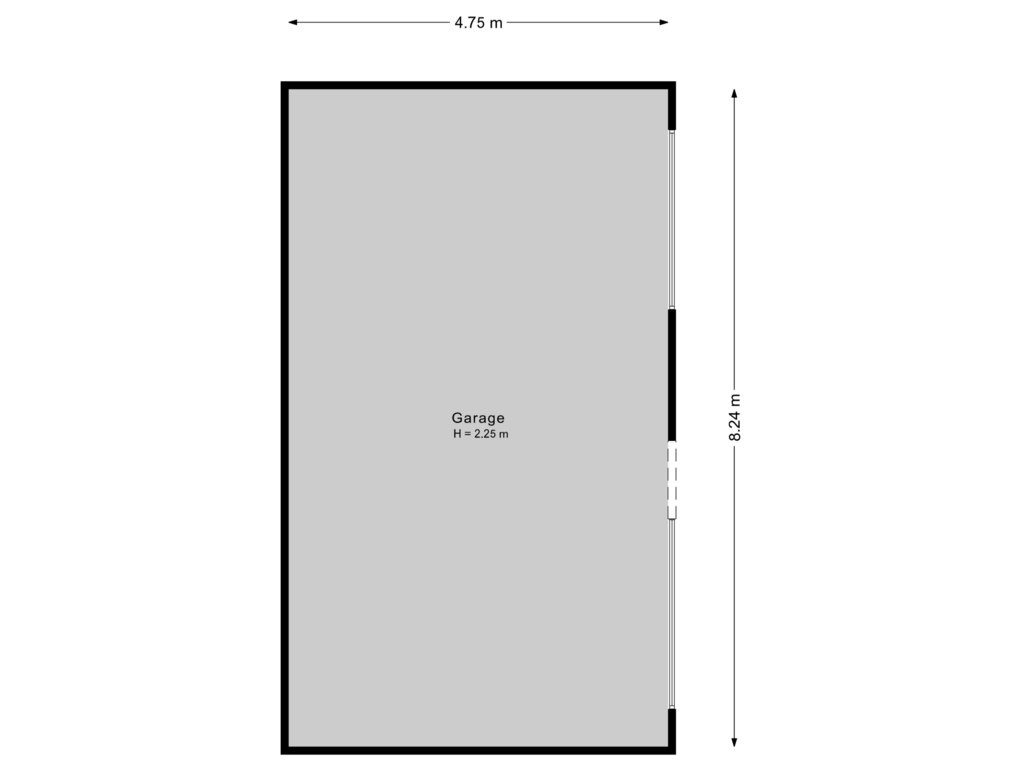 Bekijk plattegrond van Garage 5 van Gaagweg 36-B