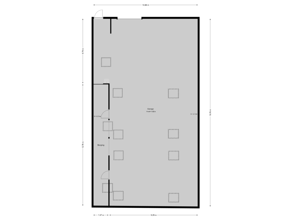 Bekijk plattegrond van Garage 6 van Gaagweg 36-B