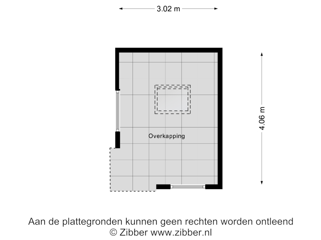 View floorplan of Overkapping of Burg. Arriënsweg 28