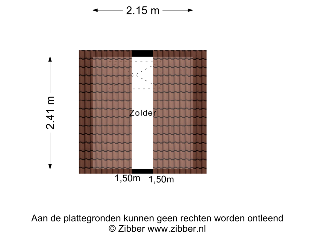 Bekijk plattegrond van Zolder van Aert Heymlaan 11-A