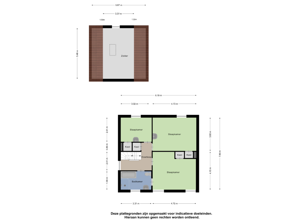 Bekijk plattegrond van Eerste Verdieping van Sprenkstraat 21