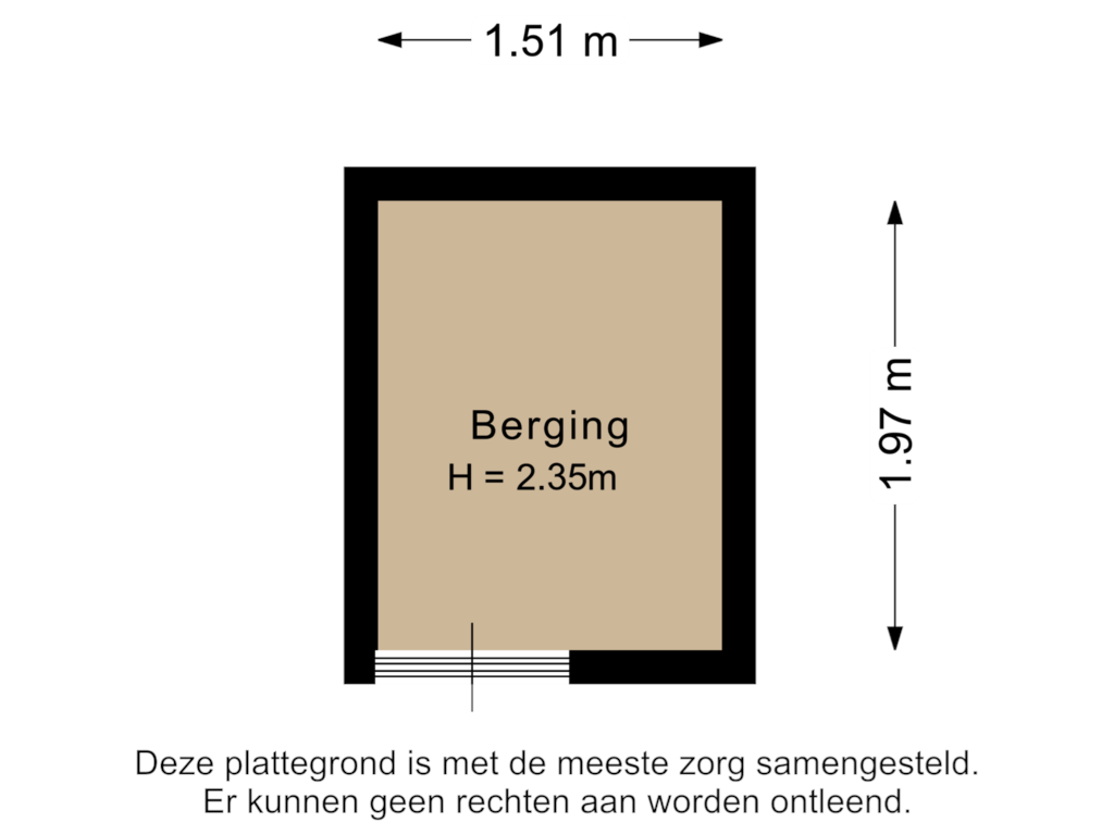 View floorplan of Berging of Voermanweg 222