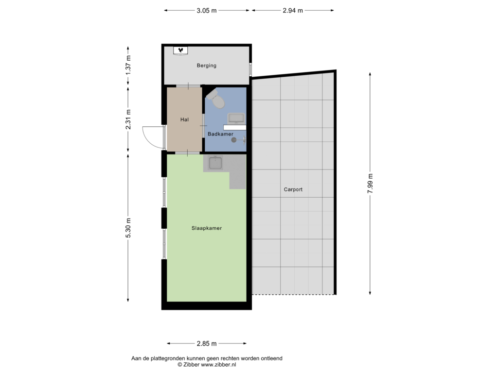 Bekijk plattegrond van Gastenverblijf van Herenweg 96