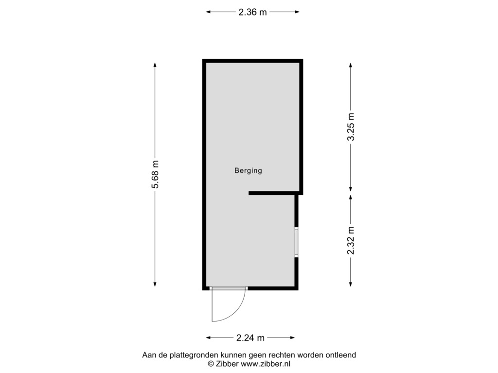 Bekijk plattegrond van Berging van Herenweg 96