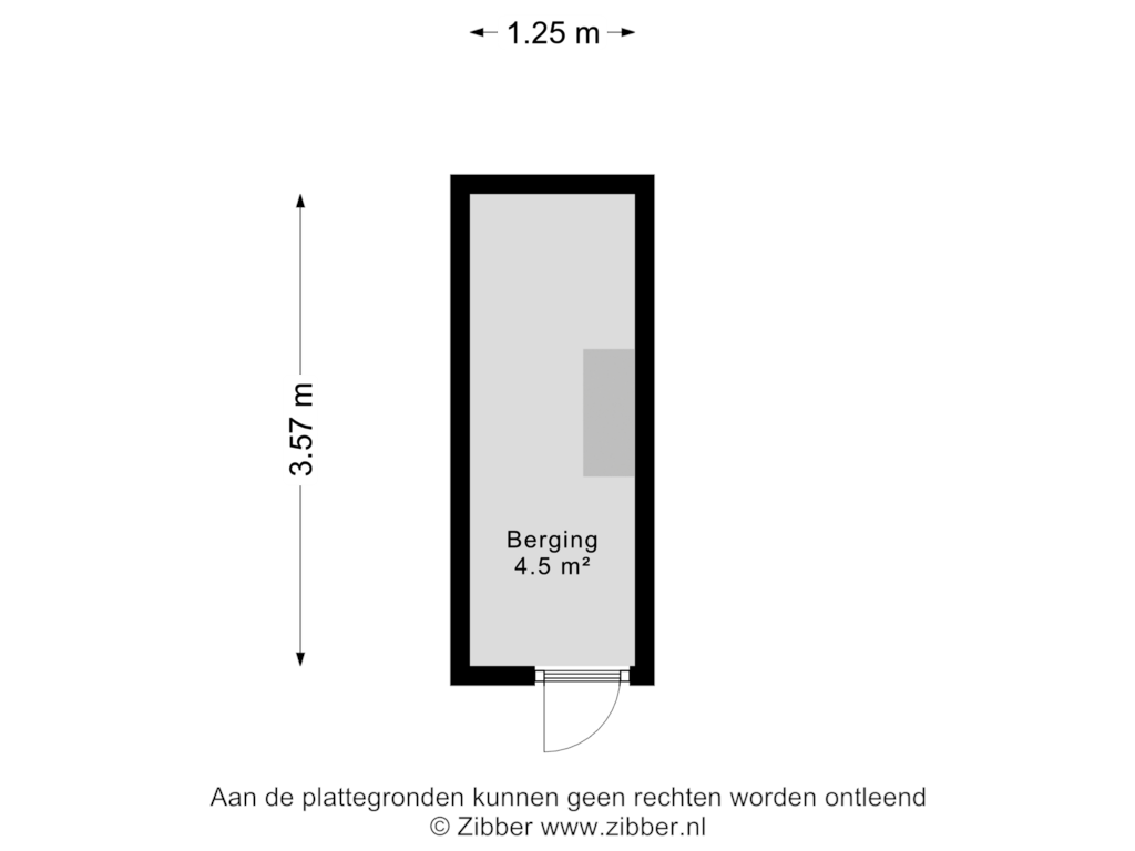 Bekijk plattegrond van Berging van De Goeijenlaan 56