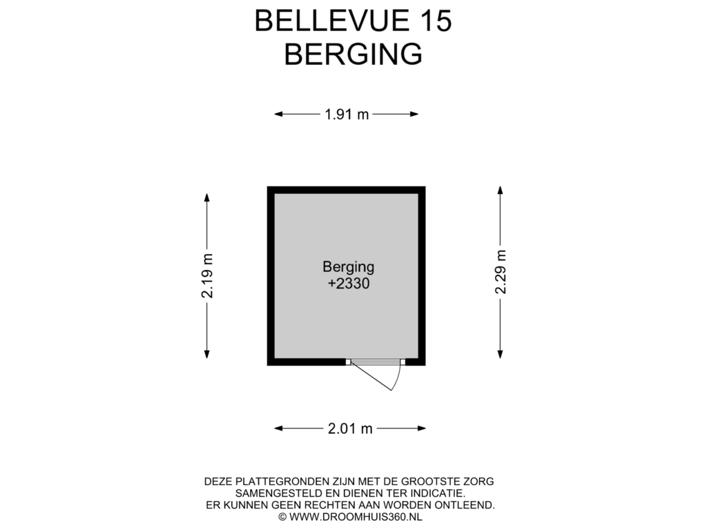 View floorplan of Berging of Bellevue 15