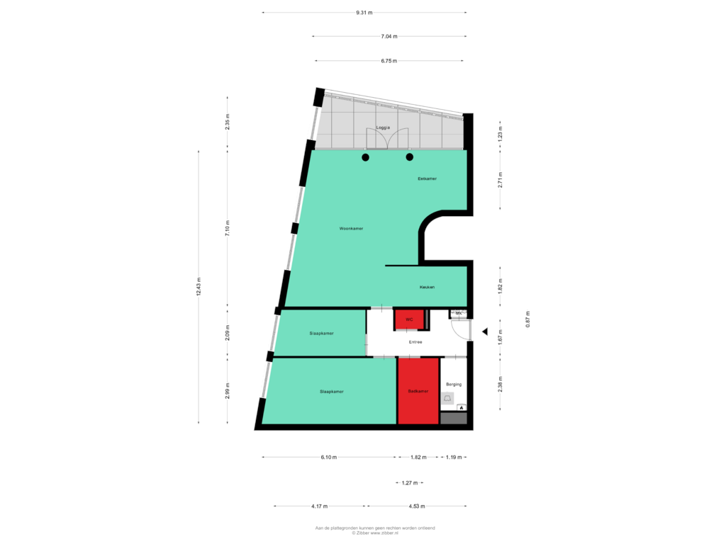 Bekijk plattegrond van Appartement van Schaepmanlaan 558