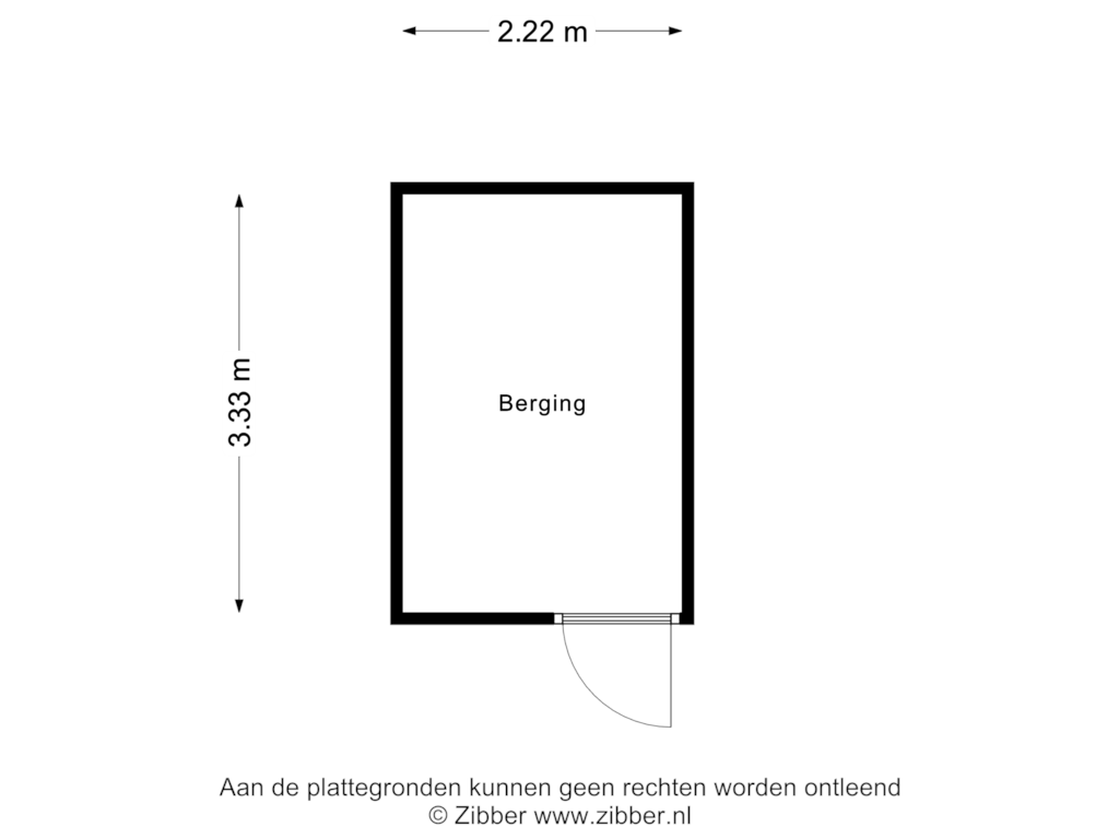 Bekijk plattegrond van Berging van Schaepmanlaan 558