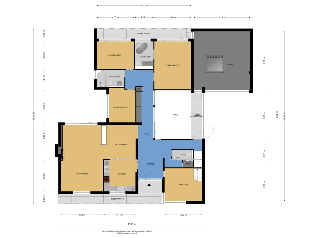 View floorplan of Begane Grond of Vredenburglaan 4