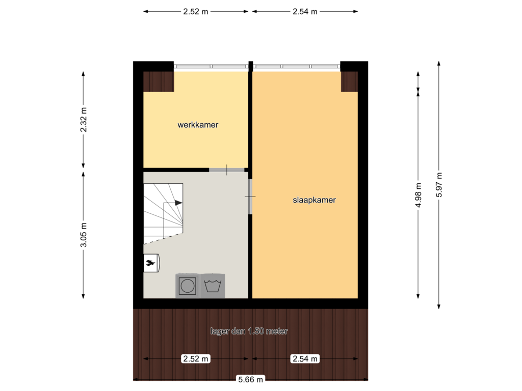 Bekijk plattegrond van Floor 2 van Voetakker 17