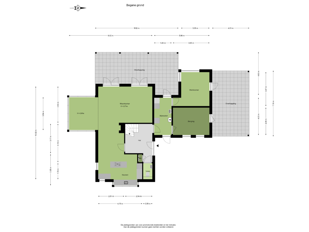 Bekijk plattegrond van Begane grond van Steenhof 9