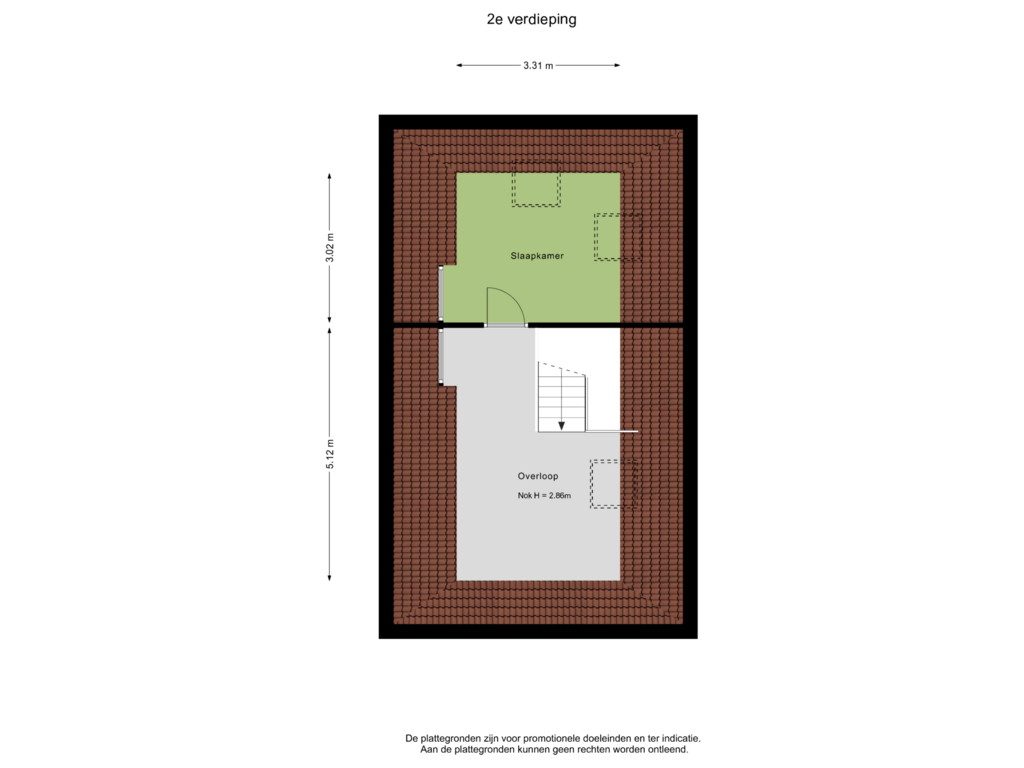 Bekijk plattegrond van 2e verdieping van Steenhof 9