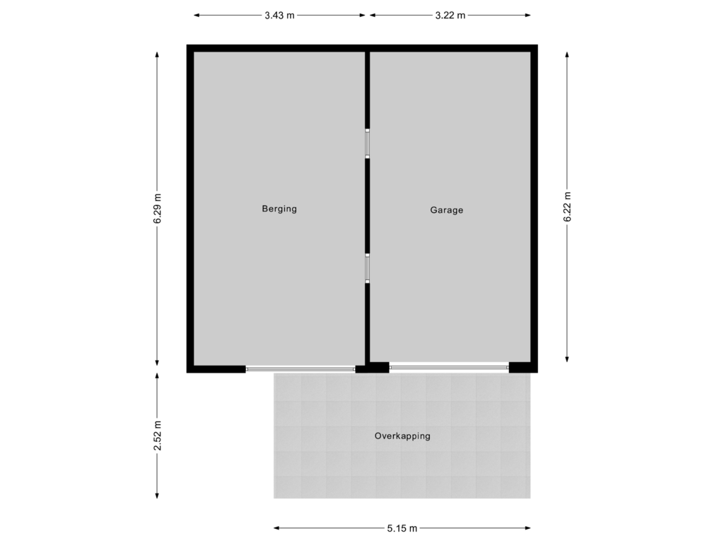 Bekijk plattegrond van Garage van Grote Kerkstraat 89